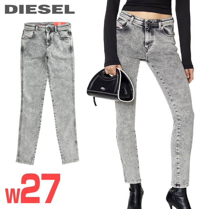 ★DIESEL ディーゼル レディース★ヴィンテージウォッシュ工業 伸ばすこと スキニー デニム ジーンズ ズボン下【2015-BABHILA】【W27L32】【薄墨色】die-l-p-f8-62m 《製造会社願望すること受け売り通貨価値40,700円》