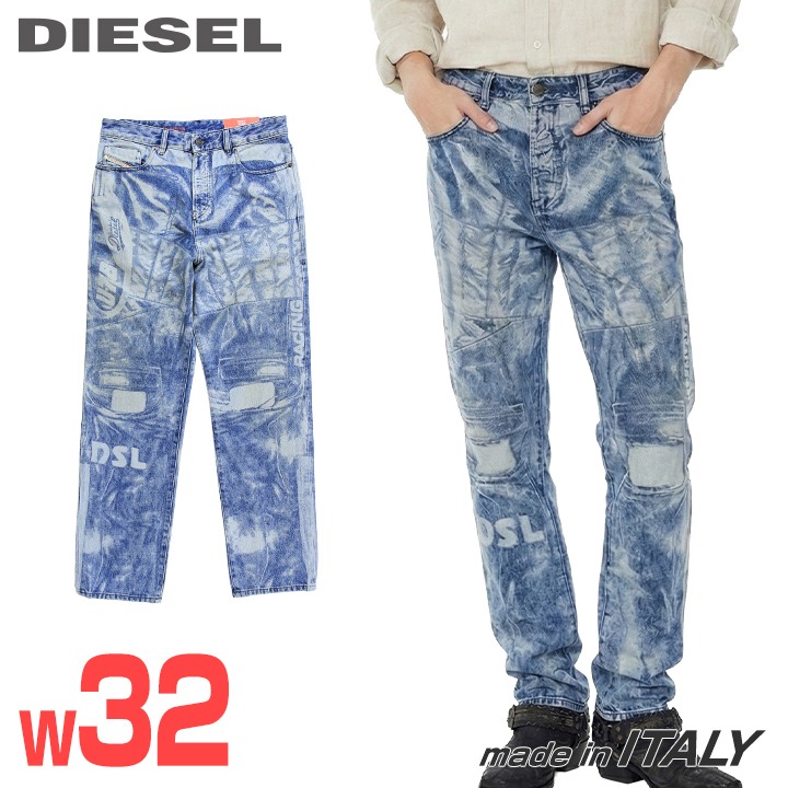 ■DIESEL ディーゼル メンズ■レーザ刷り上げる レギュラー相応う 引っ切り無い デニム ジーンズ ズボン下【1955-FS3】【W32L30】【インディゴブルー】die-m-p-f8-4k9 《製造業者願望すること受け売り必要経費63,800円》