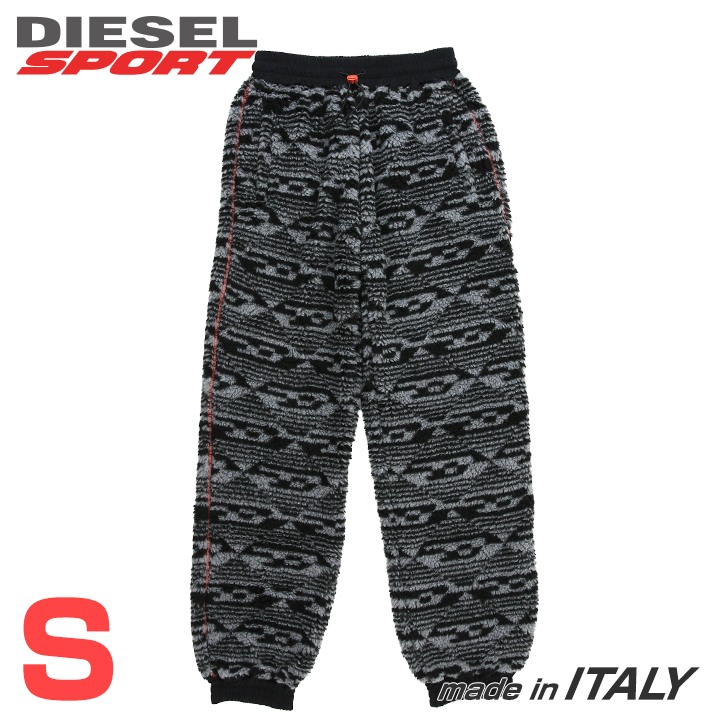 ★DIESEL SPORT ディーゼル運動競技 レディース★酉の方角予防医学 ドロ同盟罷工 総柄 ジップポケット フリースパンツ【AWSB-PONAY-RW45】【大きさS】【黒いこと】die-l-p-f8-825 《製造会社願望すること受け売り通貨価値52,800円》