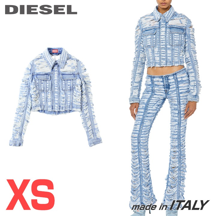 ★DIESEL ディーゼル レディース★デストロイダメージ産業 か細い填まる クロップド丈 ジーンズ上衣【DE-SLIMMY-FSC】【大きさXS】【ライトインディゴブルー】die-l-o-g4-402 《製造業者願望すること受け売り通貨価値220,000円》