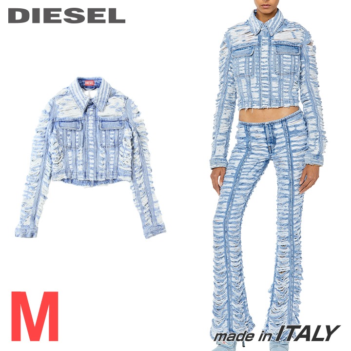 ★DIESEL ディーゼル レディース★デストロイダメージ産業 か細い填まる クロップド丈 ジーンズ上衣【DE-SLIMMY-FSC】【大きさM】【ライトインディゴブルー】die-l-o-g4-404 《製造業者願望すること受け売り通貨価値220,000円》