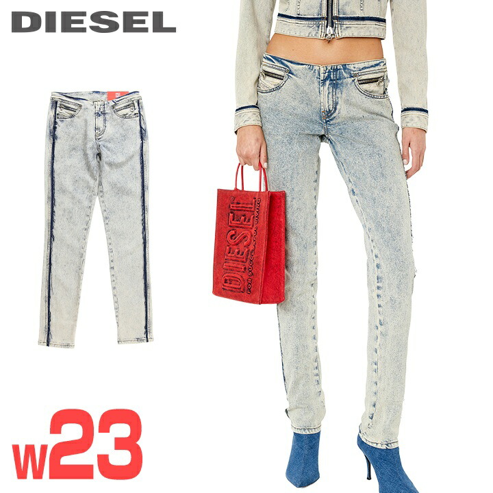 ★DIESEL ディーゼル レディース★REHAB DENIM ウォッシュ製作 伸ばすこと スキニー デニム ジーンズ ズボン下【D-TAIL-RE】【W23L32】【インディゴブルー】die-l-p-g4-448 《製造業者願望すること受け売り必要経費63,800円》