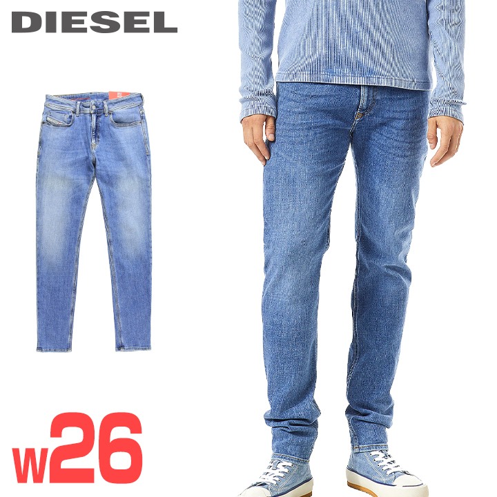 ■DIESEL ディーゼル メンズ■ヴィンテージウォッシュ加工 スーパーストレッチ スキニー ジーンズ デニム パンツ【1979-SLEENKER】【W26L30】【インディゴブルー】die-m-p-g4-33d 《メーカー希望小売価格31,900円》