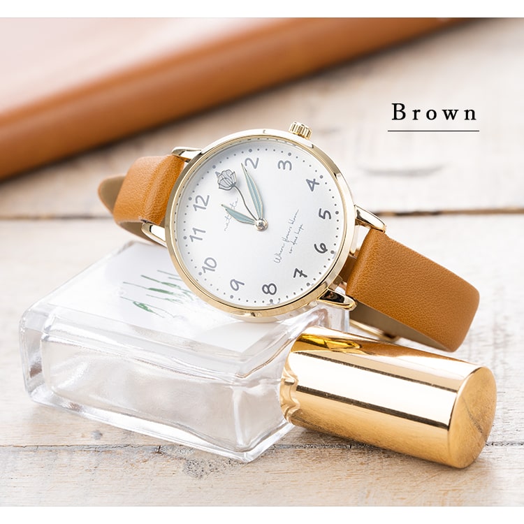 腕時計 レディース フラワー モチーフ針 花 ウォッチ かわいい