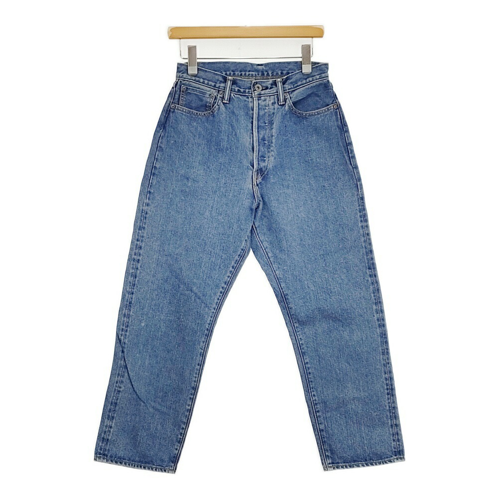 BATONER Essential SELVEDGE 5POCKETS DENIM PANTS 定価42900円 SHIOTA製 CIOTA デニムパンツ ライトブルー レディース バトナー【中古】6-0219G