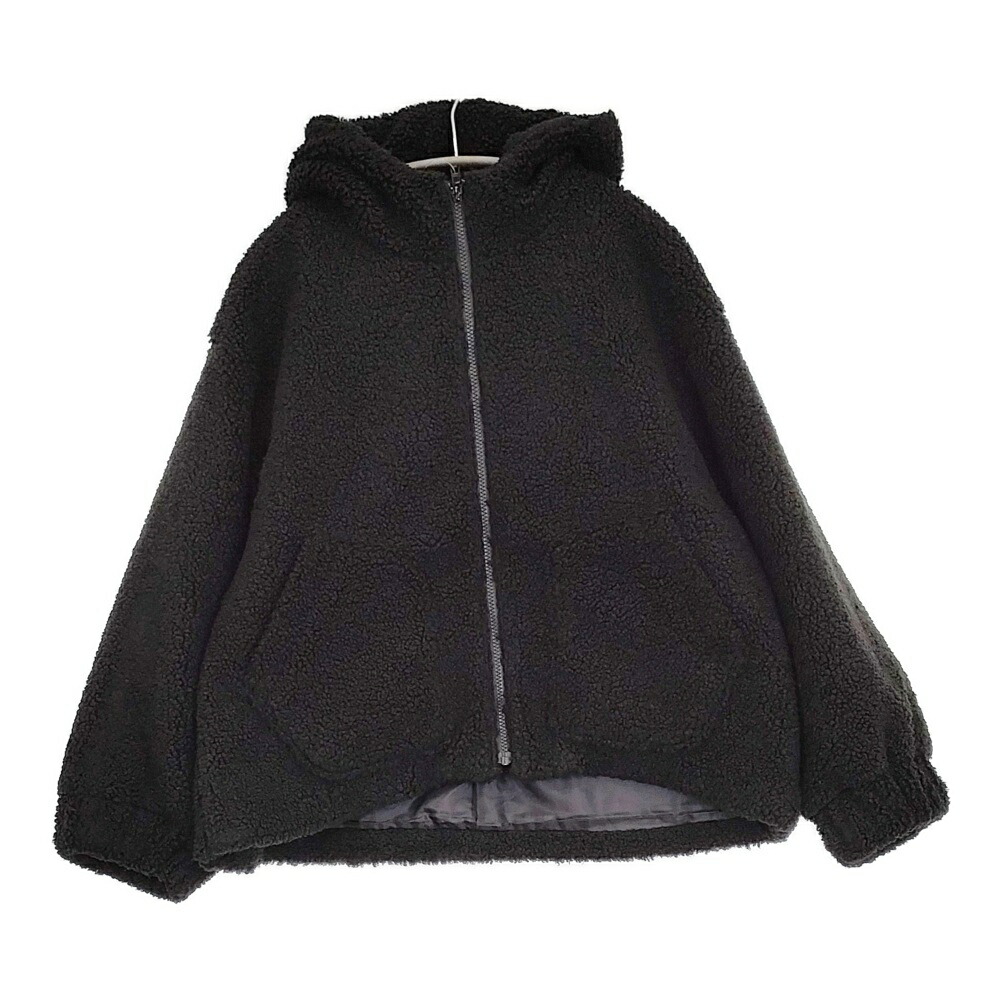 MARMARMAR ボアフードブルゾン 定価25960円 4-870061 パーカー ブルゾン 25AW ブラック レディース マーマーマー【中古】6-0219T