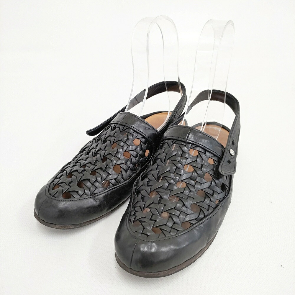 PETROSOLAUM cage sandal 定価95700円 馬革 サイズ37 81139-PO04 サンダル ブラック レディース ペテロオラウム【中古】6-0416S｜ブランド古着のkiitti