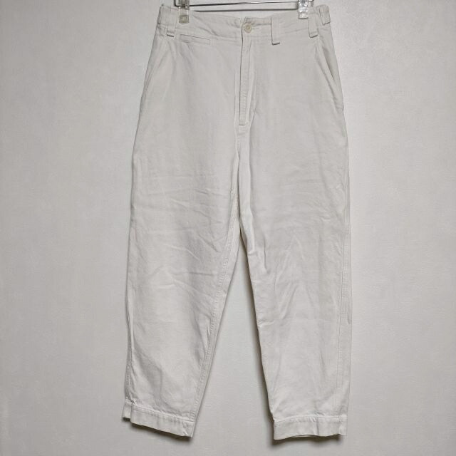 MHL WOOL COTTON DRILL 1 ワイドクロップドパンツ　ネイビー お買得ケース購入 MHL WOOL COTTON DRILL 1 ワイドクロップド