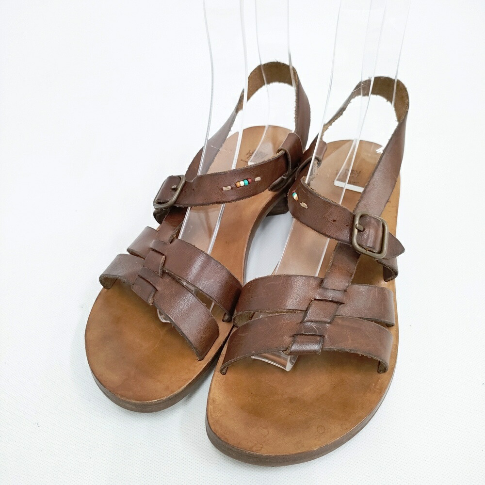 ◆スティーブンアラン レザーメッシュサンダル36 23cmグルカ Steven Alan＞レザー メッシュ サンダル