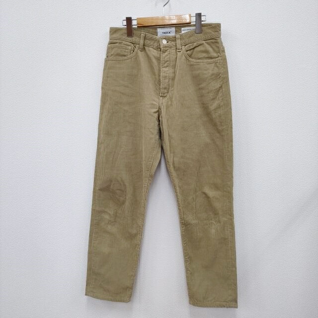 YAECA ヤエカ コーデュロイパンツ ブラウン サイズ30 YAECA (ヤエカ) STRETCH PANTS CREASED / ストレッチパンツ クリースド