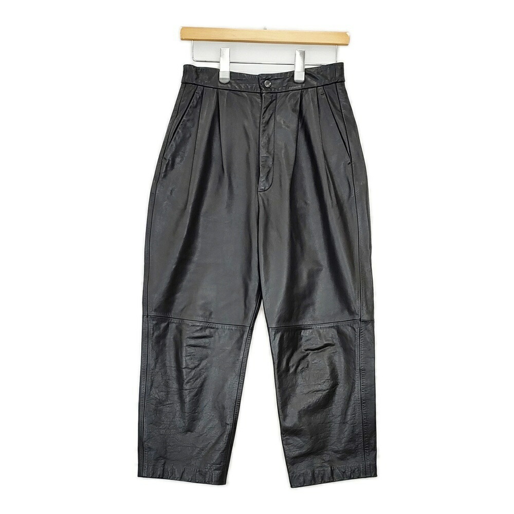 楽天市場】ROKU 6 BEAUTY&YOUTH 牛革 レザー 2タックパンツ 8614-199