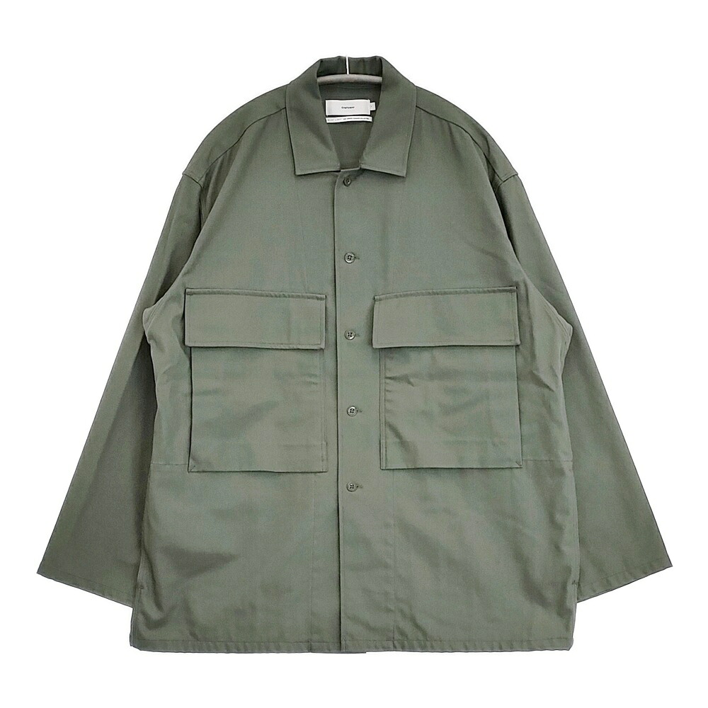 Graphpaper Wooly Cotton Military Jacket 通貨価値30800円 GM211-30051 上衣 緑であること メンズ グラフ記録調査報告【中古】6-0504M