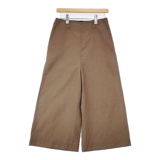 MARGARET HOWELL YARN DYE WOOL LINEN 578-5144001 羊毛リネン ズボン下 25SS 赤銅色 レディース マーガレットハウエル【中古】6-0518M