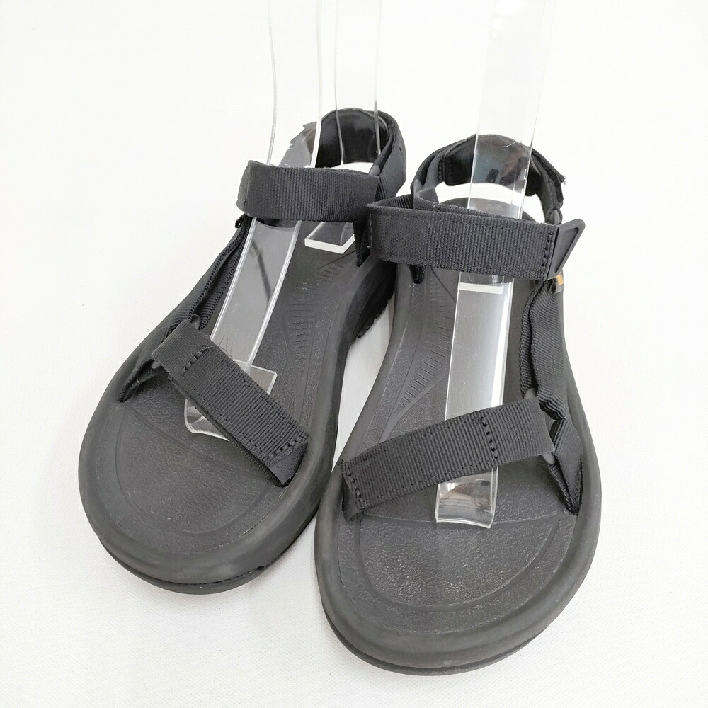Teva ハリケーン XLT2 アンプソール サイズ24cm サンダル ブラック レディース テバ【中古】5-0819S