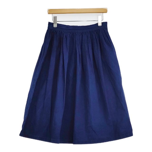 Toile Atelier d'antan 製品染め コットンヘンプ ロングスカート ネイビー レディース トワルアトリエダンタン【中古】6-0124M