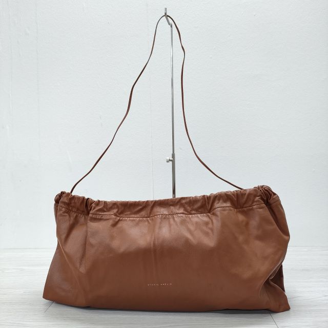 STUDIO AMELIA スタジオアメリア ドロストギャザークラッチバッグ 巾着 ショルダーバッグ クラッチバッグ ブラウン レディース【中古】3-1006G◎ 楽天市場】STUDIO AMELIA スタジオアメリア ドロストギャザークラッチ