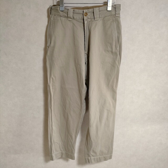 【美品】45R　チノパン　おこめチノの908パンツ　サイズ28　ベージュ 45Rおこめチノの908チーゴパンツ: WOMEN｜45R