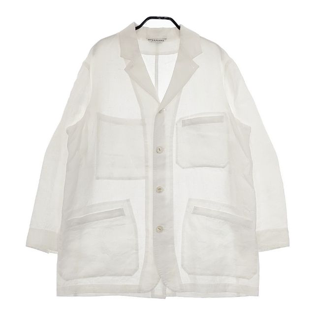 ARTS\u0026SCIENCE Perfumer\u0027s jacket パフューマージャケット 0211-U2108-1000 リネン 上衣 21SS 白いこと レディース アーツ\u0026科学知識【中古】5-0409M