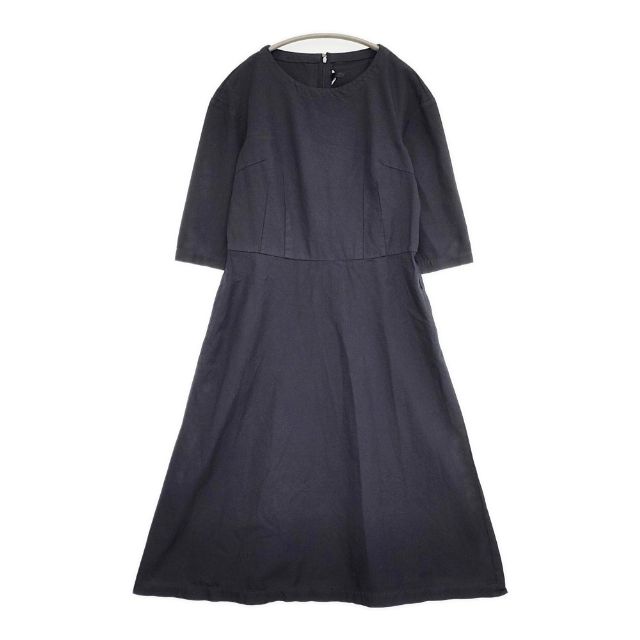 COMME des GARCONS COMME des GARCONS ポリエステル 縮絨 ワンピース AD2017 ネイビー レディース コムデギャルソン/コムコム【中古】5-0927M