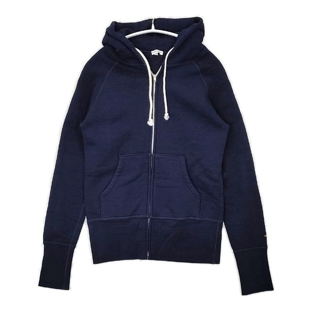 DRESSTERIOR 裏毛 D刺繍 スウェット コットン パーカー ネイビー レディース ドレステリア【中古】5-1225T