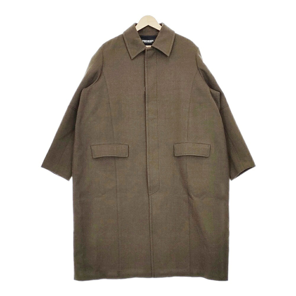 CHRISTIAN DADA 未当てはめる Picoエンブロイダリーウールオーバーコート CDM-19W-0302A 115500円 赤銅色 メンズ クリスチャンダダ【中古】4-1210A