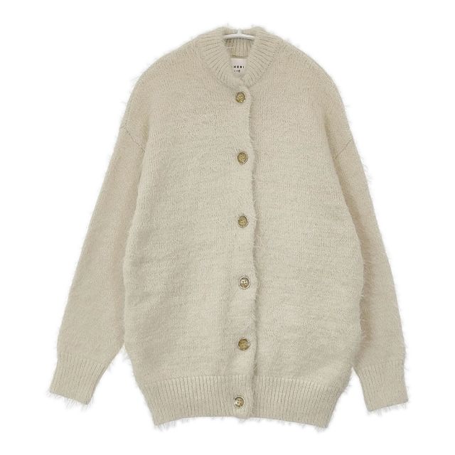 AMERI FEATHER OVER CARDIGAN WITH VEST ベスト カーディガン セットアップ ツインニット セーター ニット ベージュ レディース アメリ【中古】5-1116T 5,779円