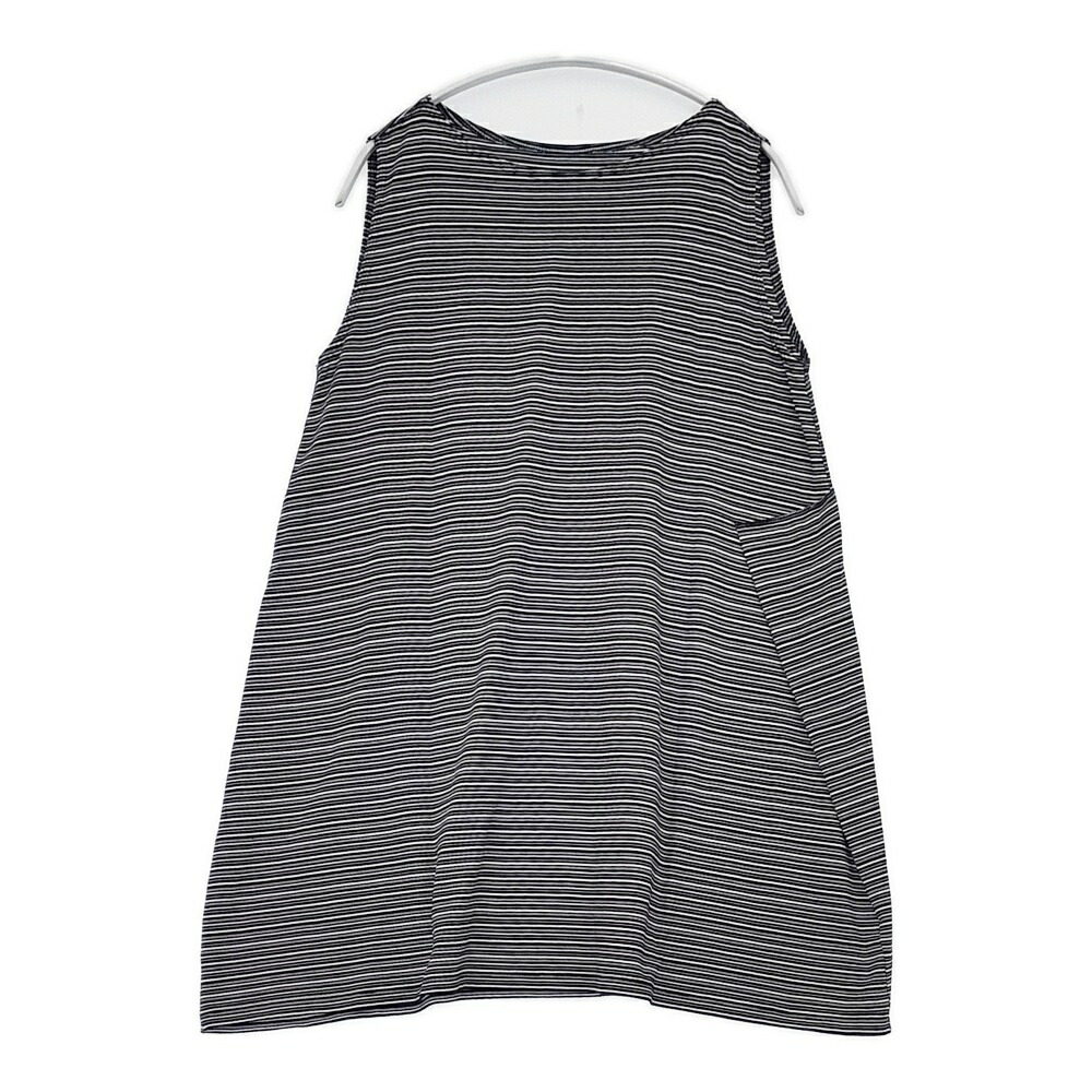 babaghuri 25SS 綿織物天竺間借り人 表着 通貨価値35200円 J0552UB903 ノースリーブ カットソー 黒いこと 白いこと レディース ババグーリ【中古】6-0430S
