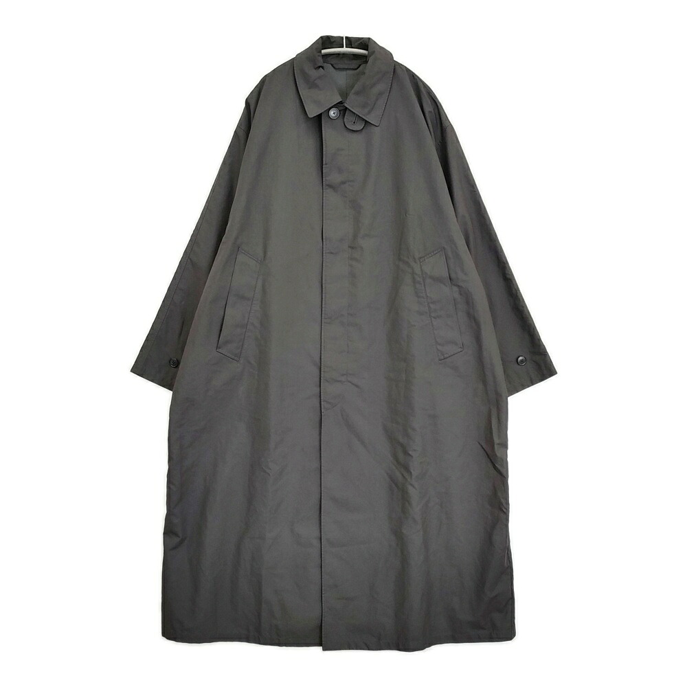 Steven Alan ベリーマエックスオーバー バルマカーンコート サイズL 定価47300円 ステンカラーコート ブラック メンズ スティーブンアラン【中古】6-0320M｜ブランド古着のkiitti