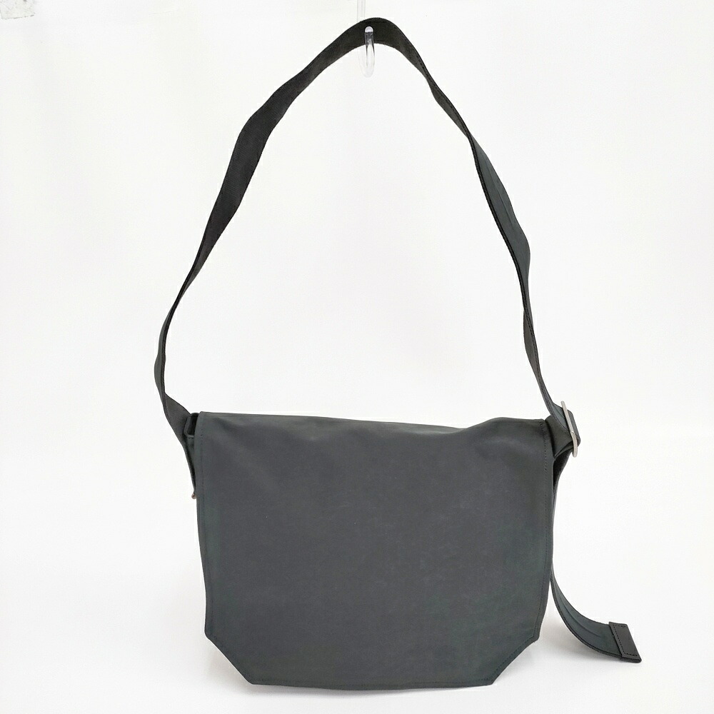 Hender Scheme flap shoulder small 定価30800円 ショルダーバッグ ブラック メンズ エンダースキーマ【中古】6-0318G