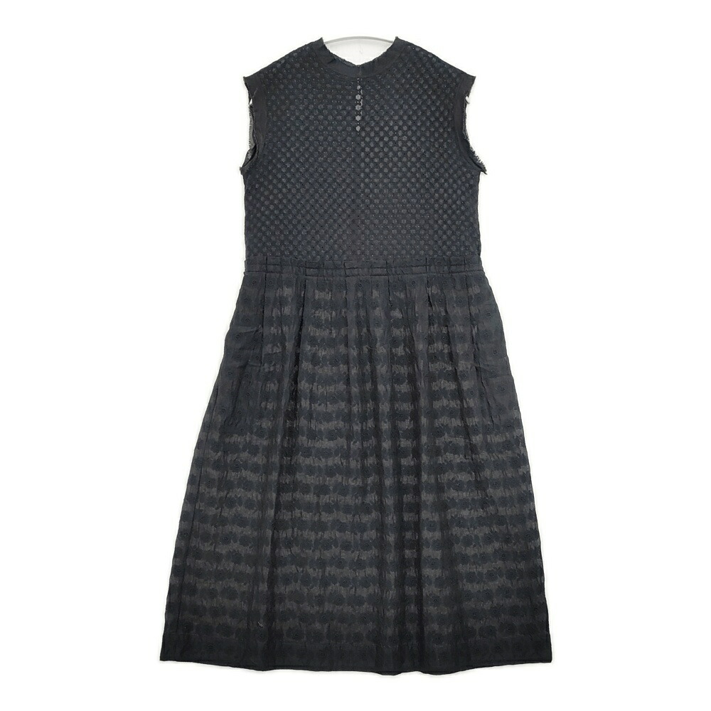 ANTIPAST 刺しゅう EOP197 大きさ1 綿織物カラムシ ノースリーブ 衣装 24SS 黒いこと レディース アンティパスト【中古】6-0329S