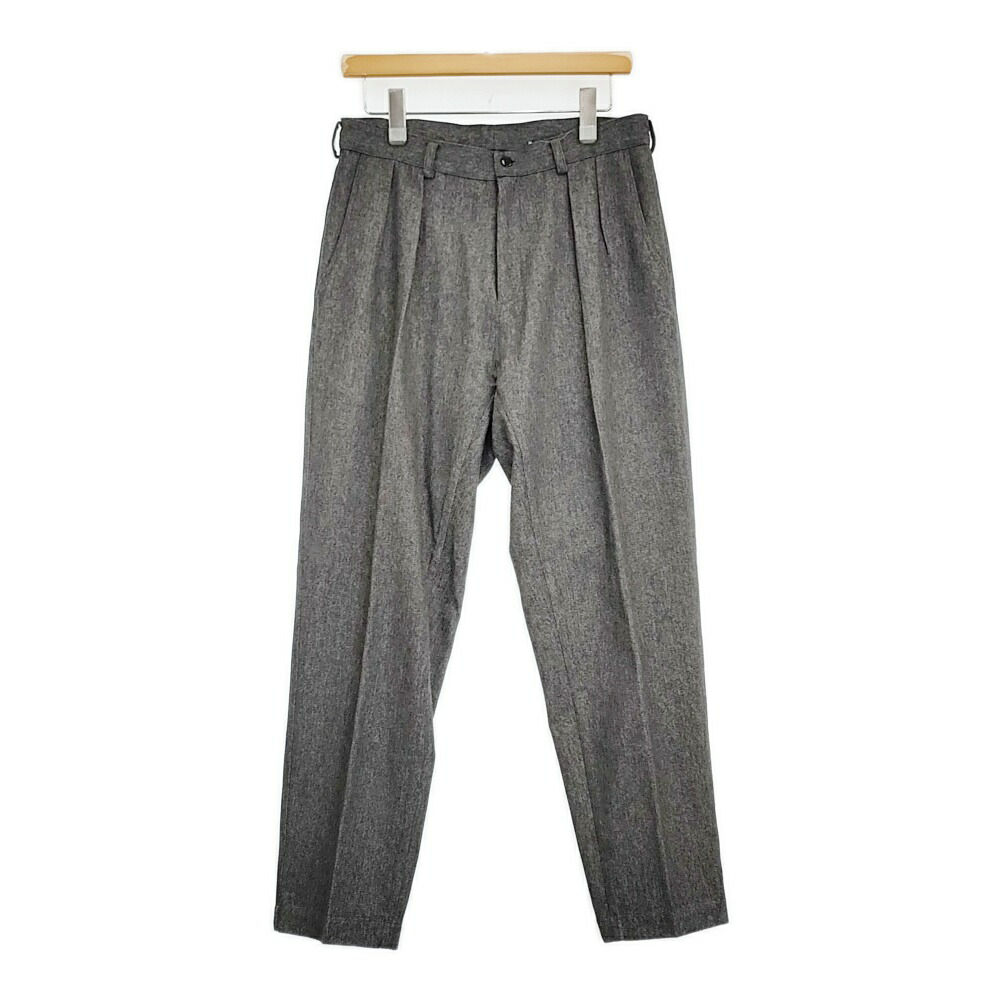 AQUELLOS OJOS VERDES 2タック ウールコットンシルク サイズ2 パンツ グレー メンズ アケヨスオホスヴェルデス【中古】6-0317T