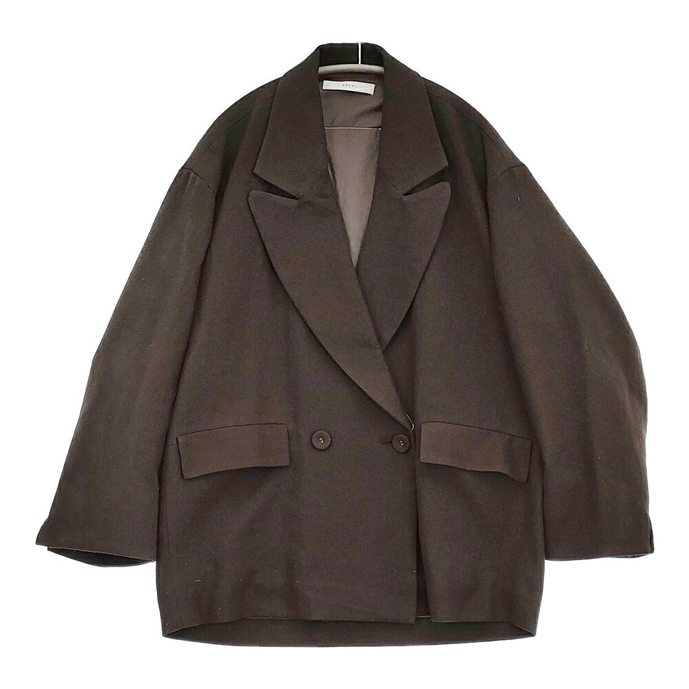 archi DRY WOOL TAILOR JACKET サイズS 定価59400円 AW25-A1 ウール テーラードジャケット 25AW ブラウン レディース アーキ【中古】6-0401T