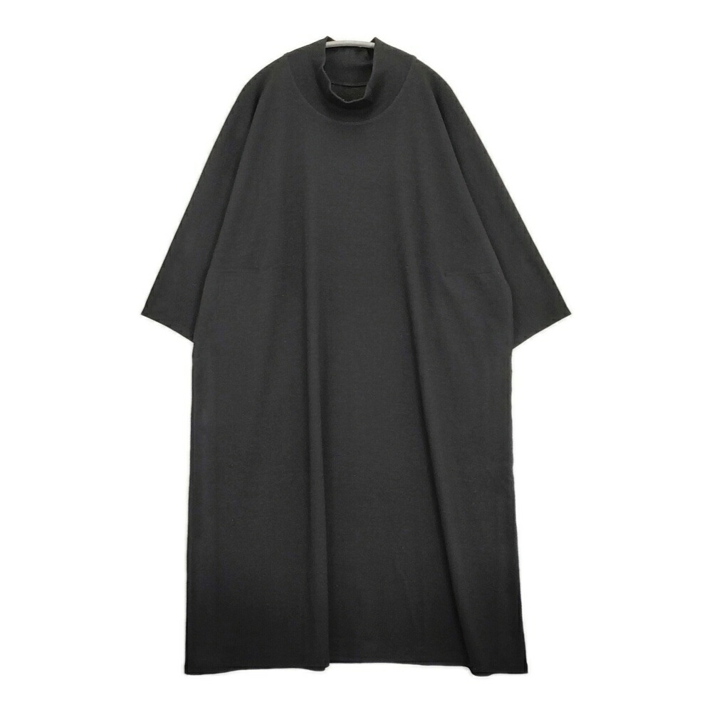 JURGEN LEHL ハイネック 日本製 J0144UA501 羊毛 編み物 衣装 24AW 黒いこと レディース ヨーガンレール【中古】6-0109T
