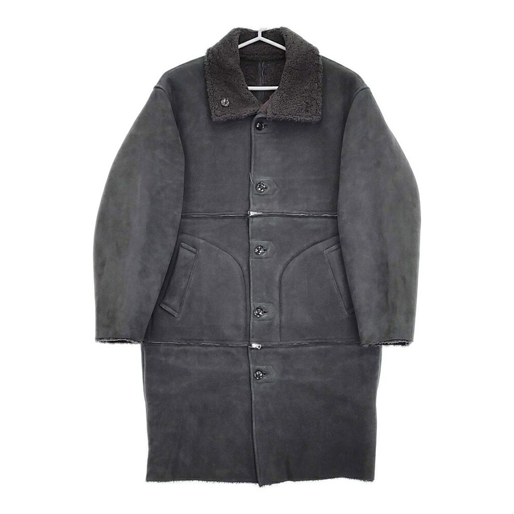 YOKE 新品 24AW REVERSIBLE & DETA CHABLE MOUTON COAT 定価264000円 YK24FW0751C コート チャコールグレー メンズ ヨーク【中古】5-1018A|ブランド古着のkiitti