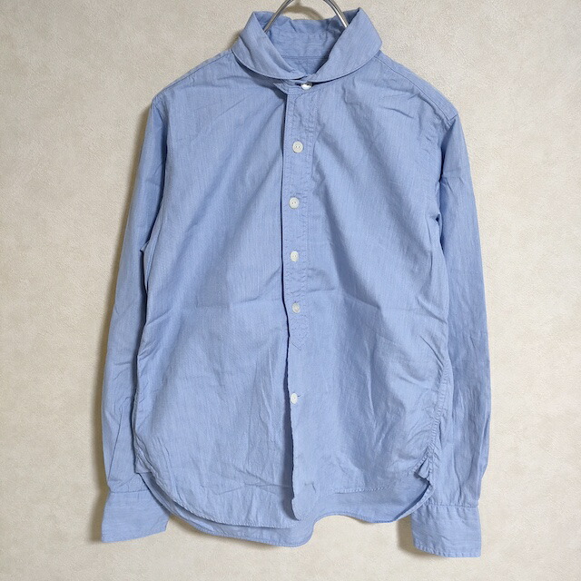 HAVERSACKハバーサック ジャケット シャツ 光沢グラデーション玉虫色M