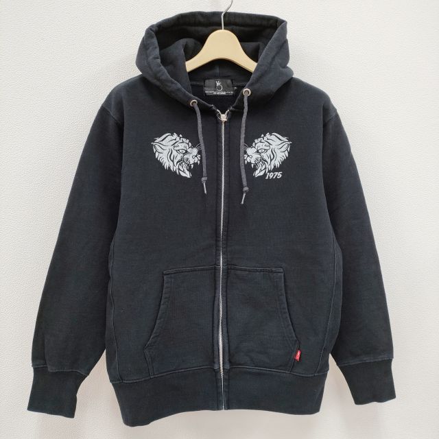 コアファイター　corefighter 赤い鬼刺繍 グレー パーカー M m245606791_1.jpg?1479455025