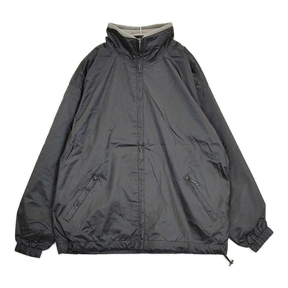 DOPE DENIM CO UK ドープ リップストップ ブルゾン ナイロンジャケット ブラック メンズ【中古】6-0215M｜ブランド古着のkiitti