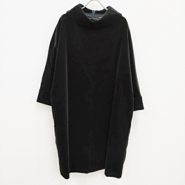 R&D.M.Co- 新品 ベロアオフカラー ドレス NO.5288 定価72600円 ワンピース ブラック レディース オールドマンズテーラー【中古】3-1128T