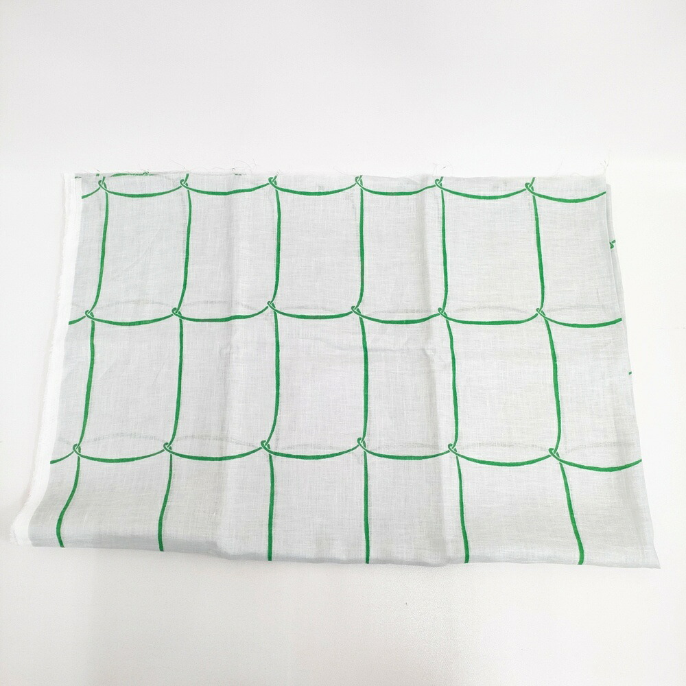 mina perhonen 未当て嵌める品 ribbon frame 約150×200 リネン 布切れ 出どころ ともし火青み 緑であること レディース ミナペルホネン【中古】6-0331G