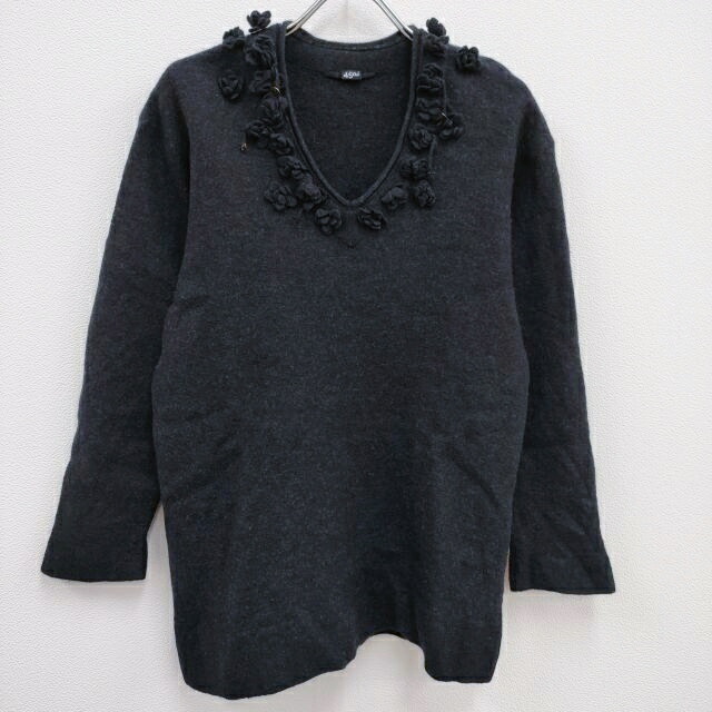 45R/45rpm フロート縮絨のＶネック 定価59400円 ニット 23AW ネイビー レディース フォーティーファイブアールピーエム【中古】4-0211T♪ 楽天市場】45R/45rpm フロート縮絨のVネック 定価59400円 ニット 23AW