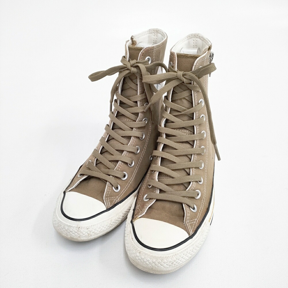 CONVERSE オールスター 100 Z SHIN-HI 25cm ハイカット スニーカー ライトブラウン レディース コンバース【中古】6-0208G