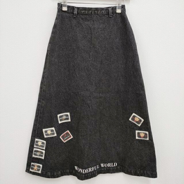 KANEKO ISAOロングスカート(ワンダフルワールド) カネコイサオ kaneko isao ワンダフルワールド 花束 バラ柄