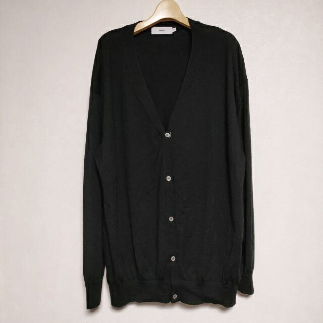 新品未使用　Graphpaper ローゲージ　サマーニット　ブラック　コットン Suvin Cotton Oversized L/S Polo – Graphpaper