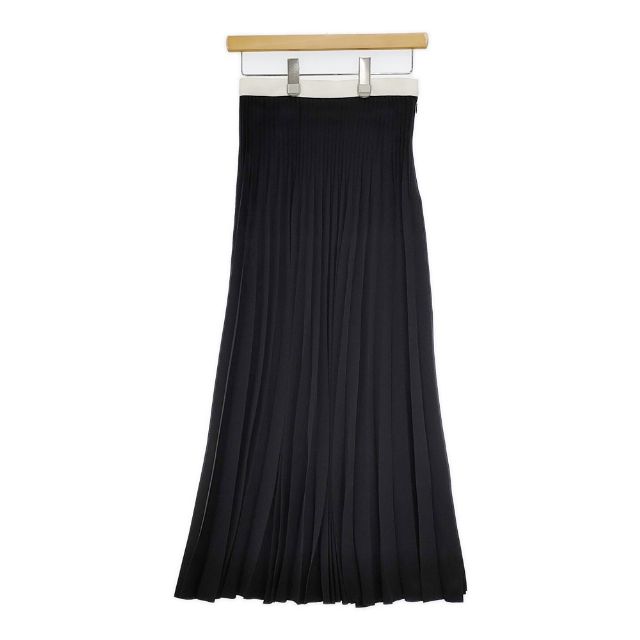 Graphpaper Satin Long Pleats Skirt 定価26000円 GL203-40006 サテン ロングスカート 20AW ブラック レディース グラフペーパー【中古】5-1127M