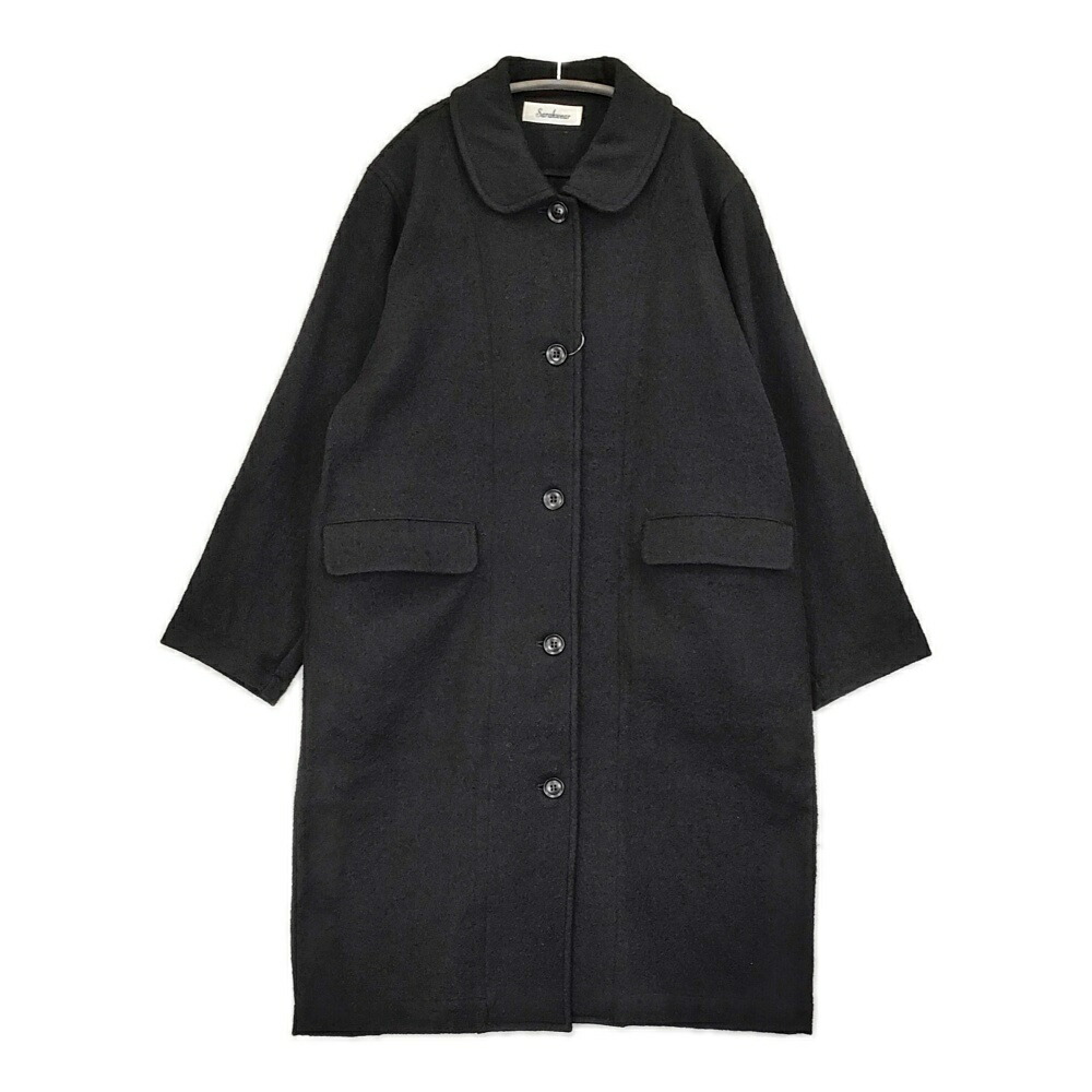 SARAHWEAR アンクルコート C60204 ステンカラーコート ブラック レディース サラウェア【中古】6-0106T