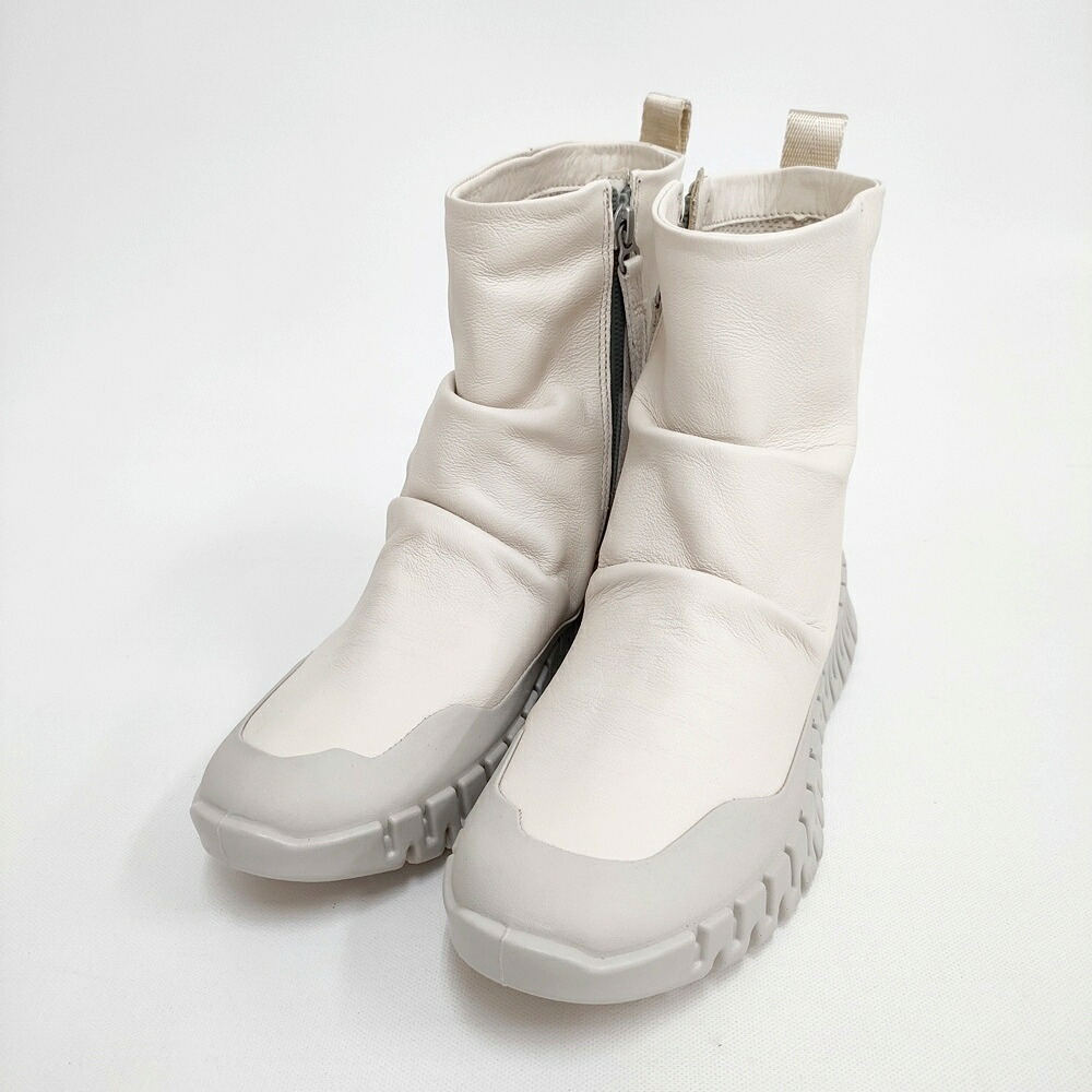 ecco GRUUV BOOTS ミッドカットブーツ 37 23.5cm 218313 ブーツ ベージュ レディース エコー【中古】6-0316G｜ブランド古着のkiitti