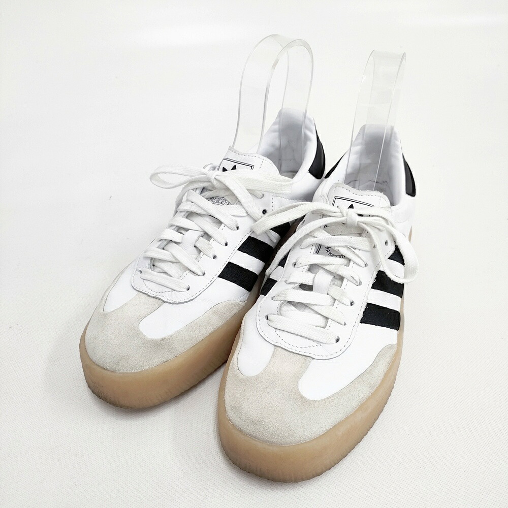adidas SAMBAE W 26.5cm 定価15400円 IG5744 スニーカー ホワイト メンズ アディダス【中古】5-1225G