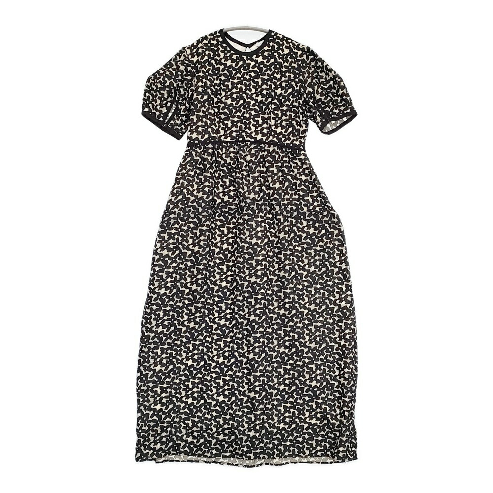 CLANE OPAL FLOWER ONEPIECE オパールフラワーワンピース 通貨価値33000円 衣装 24SS 黒いこと ベージュ レディース クラネ【中古】6-0324S