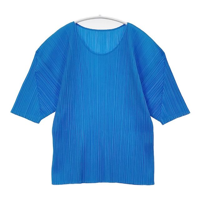 PLEATS PLEASE ISSEY MIYAKE プリーツ 半袖Ｔシャツ カットソー ライトブルー レディース プリーツプリーズ【中古】6-0624S｜ブランド古着のkiitti