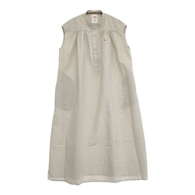 Danton コットンリネン ギャザー ノースリーブワンピース 定価20900円 DT-B0236 VCL ワンピース ベージュ レディース ダントン【中古】6-0125S